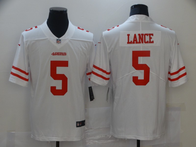 Men San Francisco 49ers #5 Lance White Nike Vapor Untouchable Limited 2021 NFL Jersey->jacksonville jaguars->NFL Jersey
